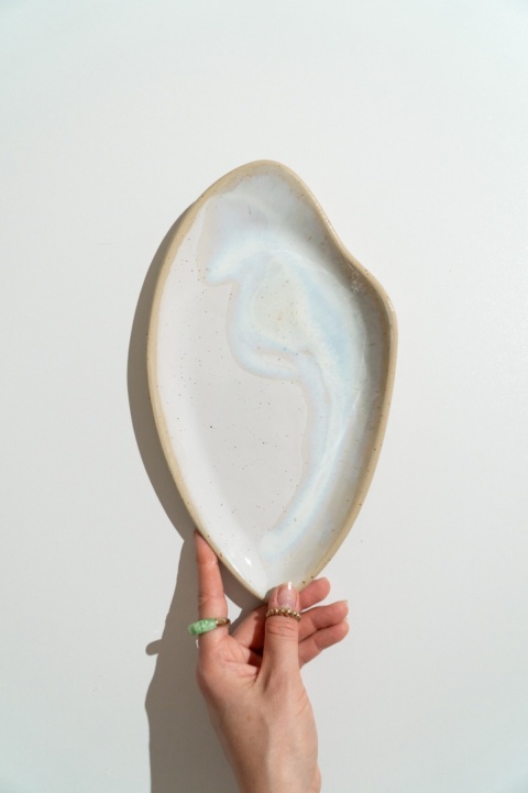 WAVE Platter PEARLDUST. medium