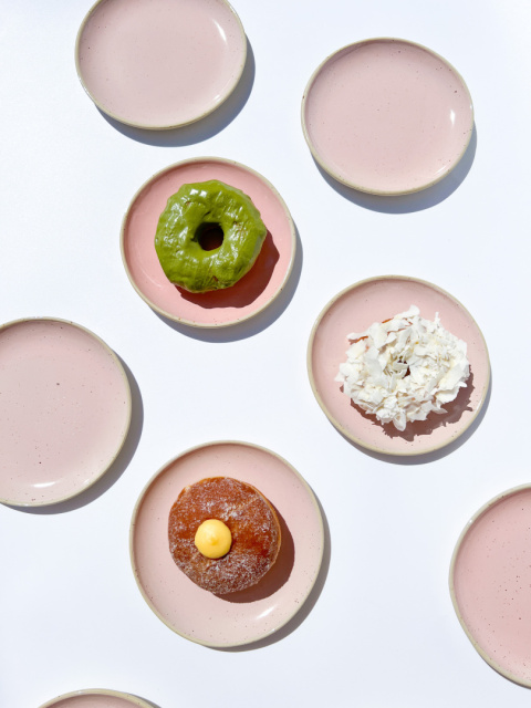 Dessert Plate PINK WAVE