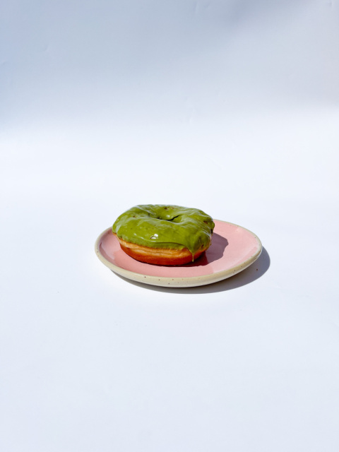 Dessert Plate PINK WAVE